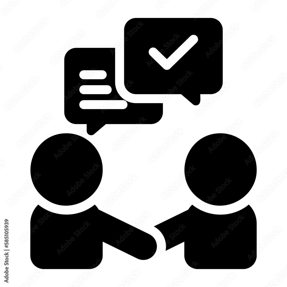 interview glyph icon interview glyph icon