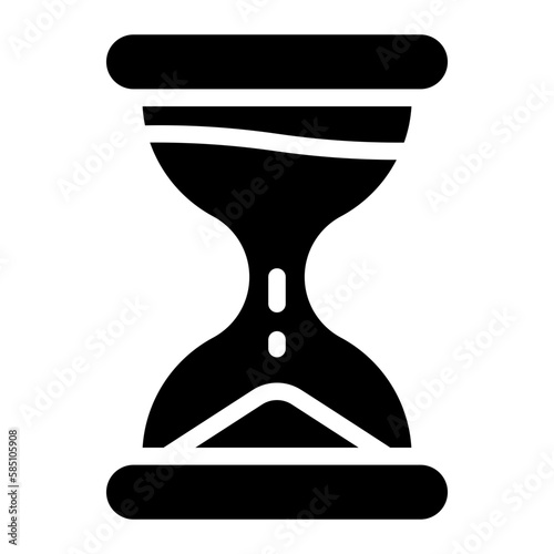 hourglass glyph icon