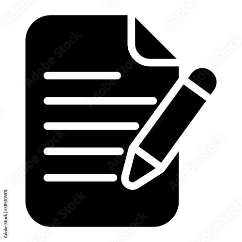 report glyph icon