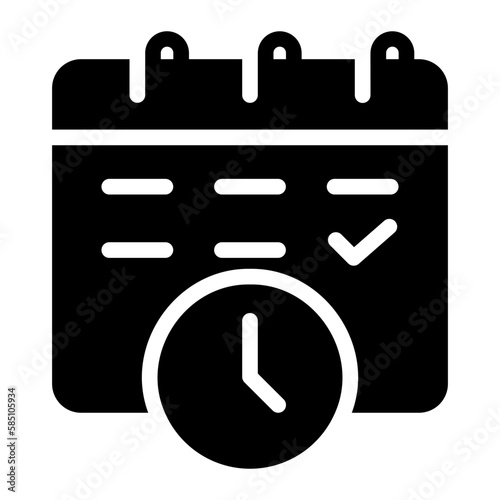calendar glyph icon