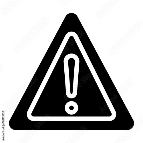 warning glyph icon