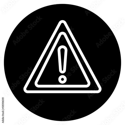 warning glyph icon