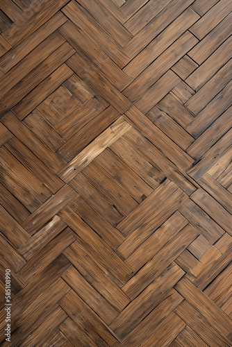 Wood Floor Texture Background created with Generative AI technology