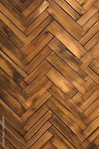 Wood Floor Texture Background created with Generative AI technology