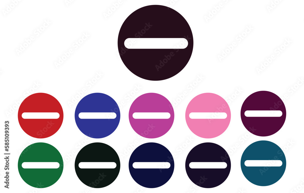 minas vector, cancel, wrong and reject set . Vector illustrationPrint minas vector, cancel, wrong and reject set . Vector illustrationPrint