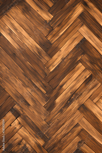 Wood Floor Texture Background created with Generative AI technology