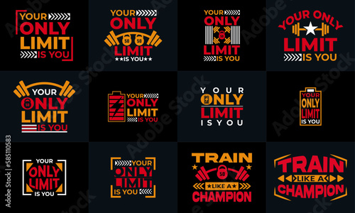 best gym and fitness t shirt design design for inspiration