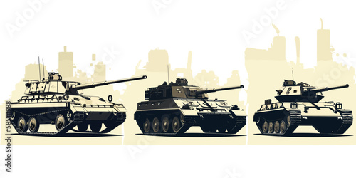 silhouette of the war
