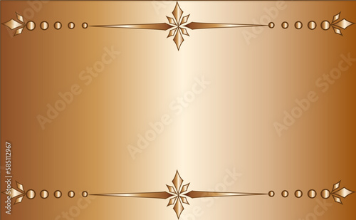 golden christmas background with ribbon