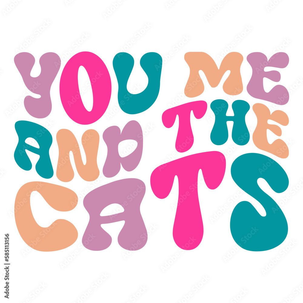 You me and the cats svg