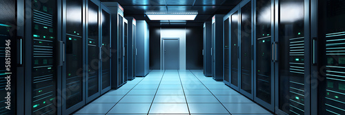 server room data center, generative AI