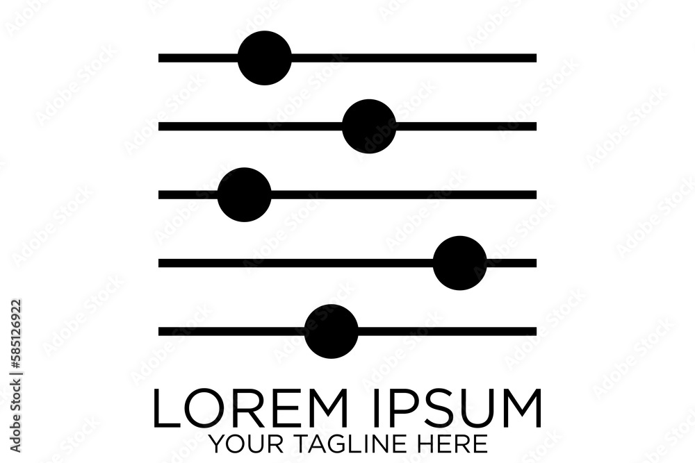 abstract audio or sound wave logo icon in black color abstract audio or sound wave logo icon in black color