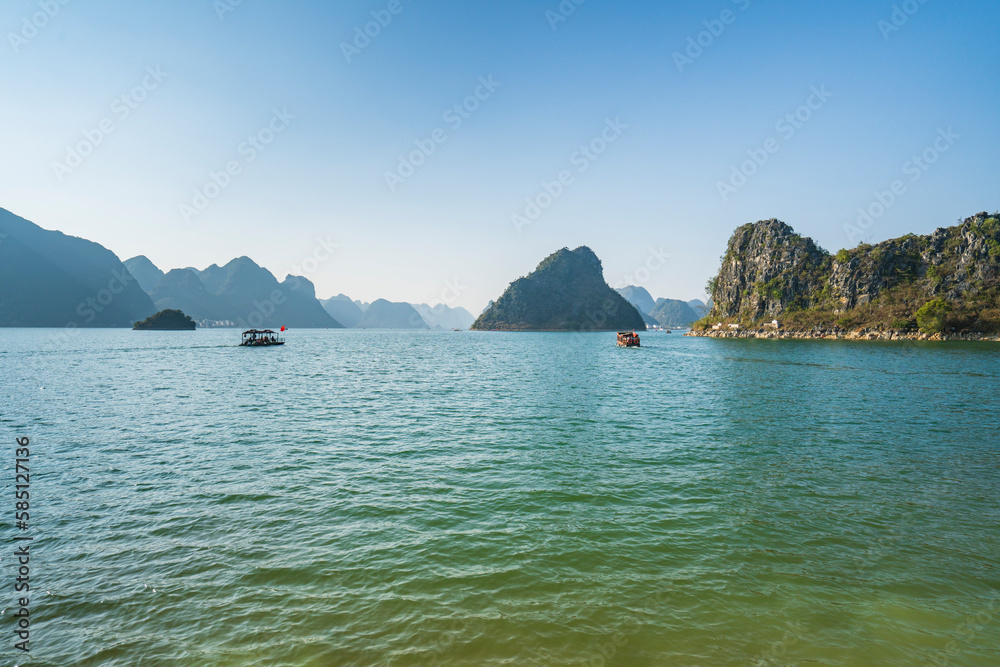 Scenery of Quyang Lake.Jingxi, Baise, Guangxi, China Scenery of Quyang Lake.Jingxi, Baise, Guangxi, China