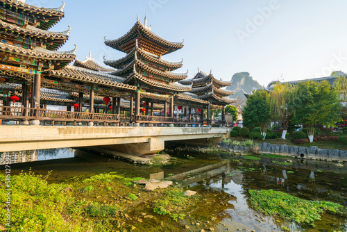 Jinxiu Ancient Town in Jingxi City  Baise  Guangx.