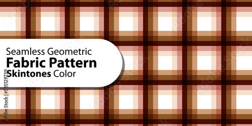 Seamless Geometric Fabric Pattern | Skin Tones Color