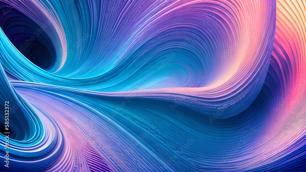 Abstract wavy background, generative AI Abstract wavy background, generative AI