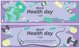 Set of two medical banners