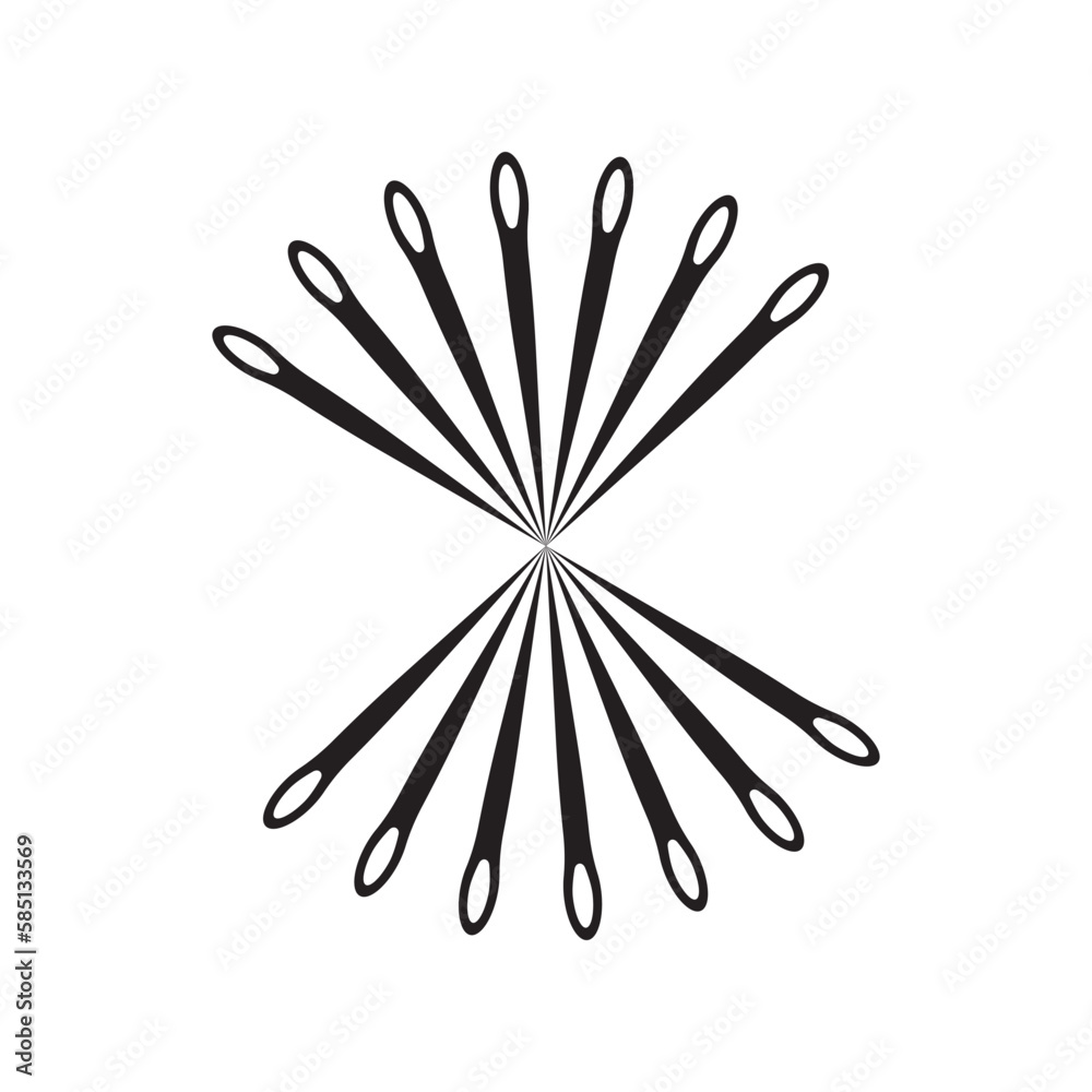Sewing needle logo icon,illustration design template Sewing needle logo icon,illustration design template