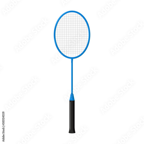 Badminton Racket illustration, isolated on white background, sport