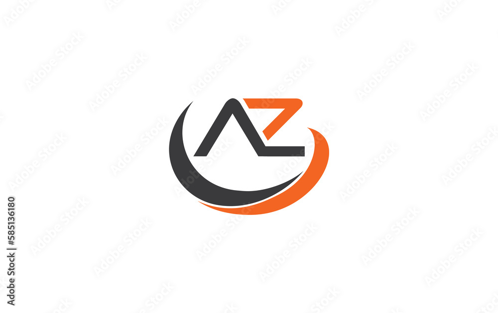 Financial logo symbol and Growth arrow icon design monogram for business