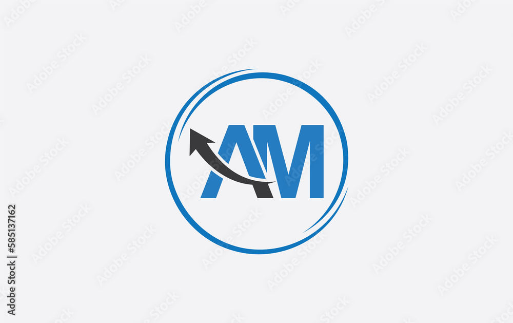 Financial logo symbol and Growth arrow icon design monogram for business Financial logo symbol and Growth arrow icon design monogram for business