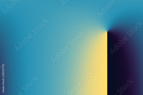 Blue and yellow abstract gradient background