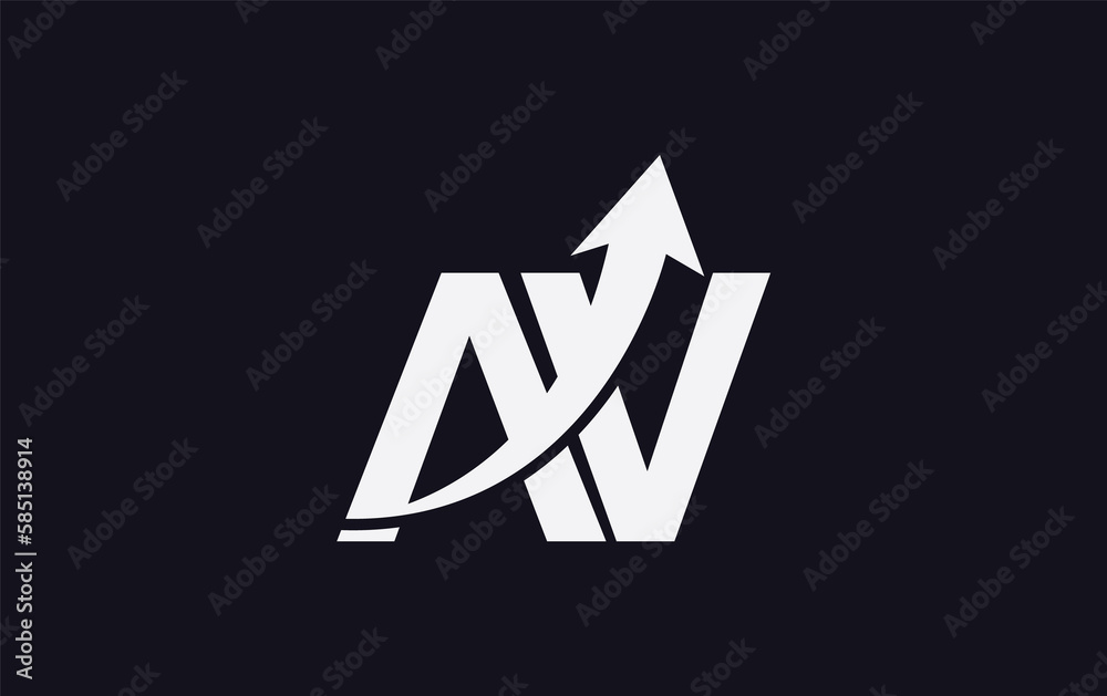 Financial logo symbol and Growth arrow icon design monogram for business Financial logo symbol and Growth arrow icon design monogram for business