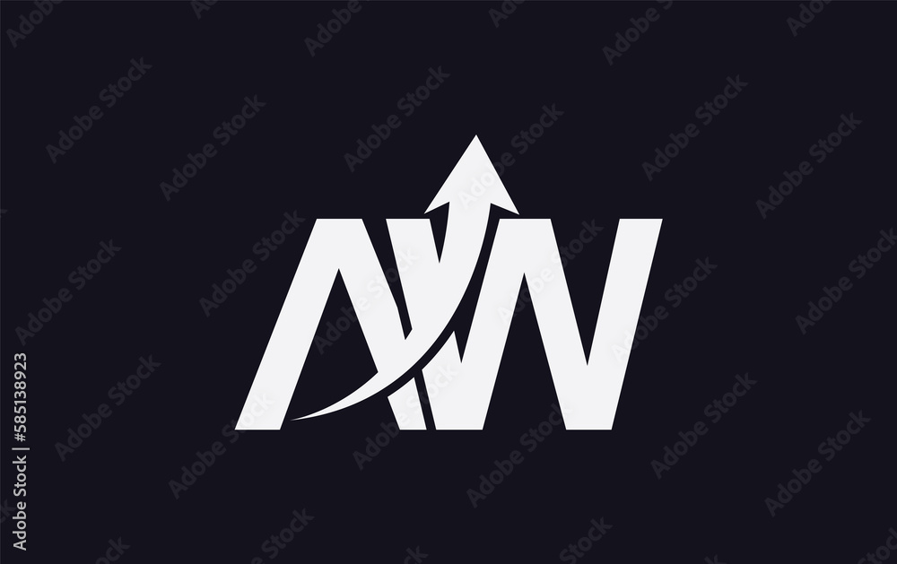 Financial logo symbol and Growth arrow icon design monogram for business Financial logo symbol and Growth arrow icon design monogram for business