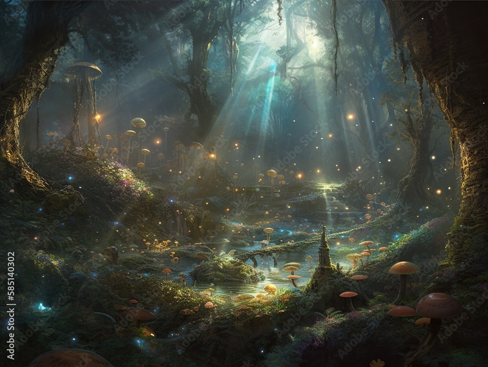 Transport Yourself to a Fantasy World with our Fairy and Fireflies ...