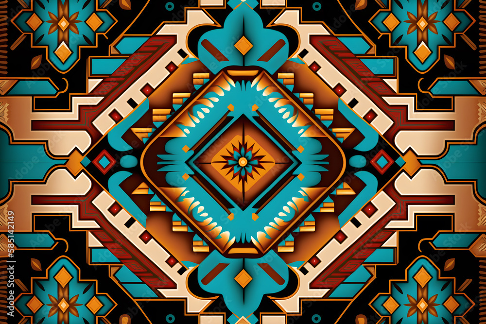 Native American traditional pattern background Stock Illustration Adobe Stock