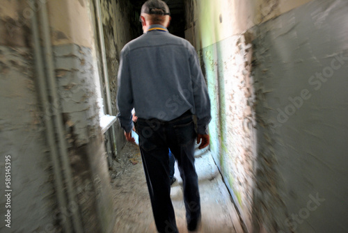 person walking through the corridor © Dmytro