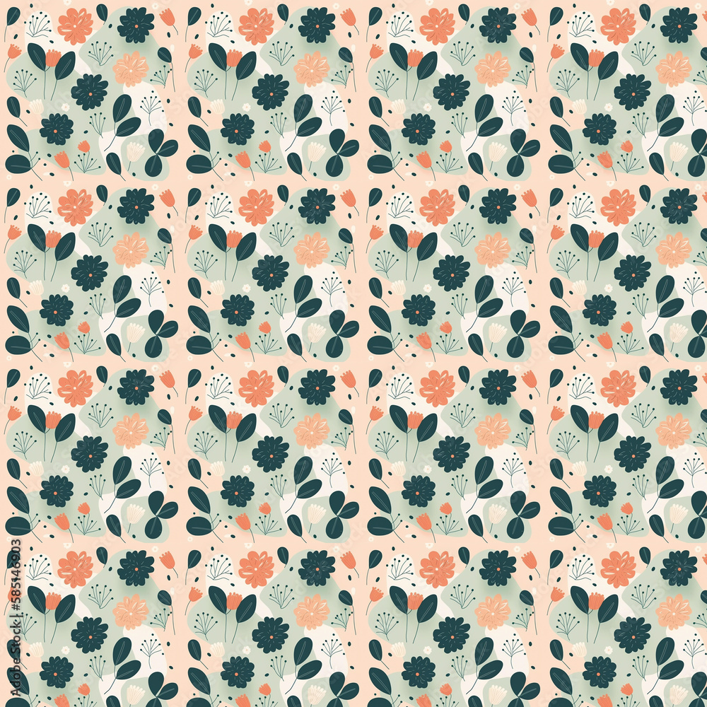 minimal flower pattern background minimal flower pattern background