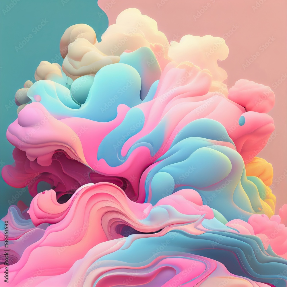 Abstract gradient background soft pastel colors. generative ai Abstract gradient background soft pastel colors. generative ai