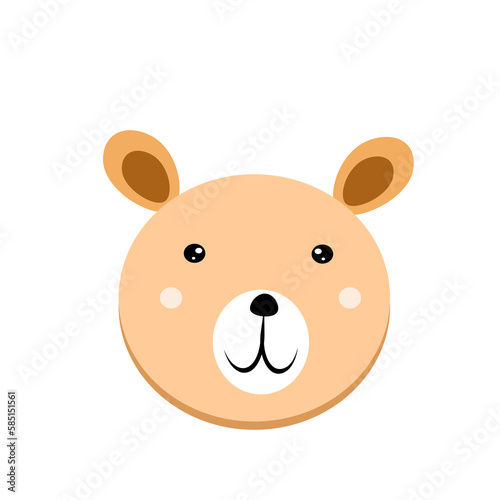 baby bear, teddy animal vector illustration