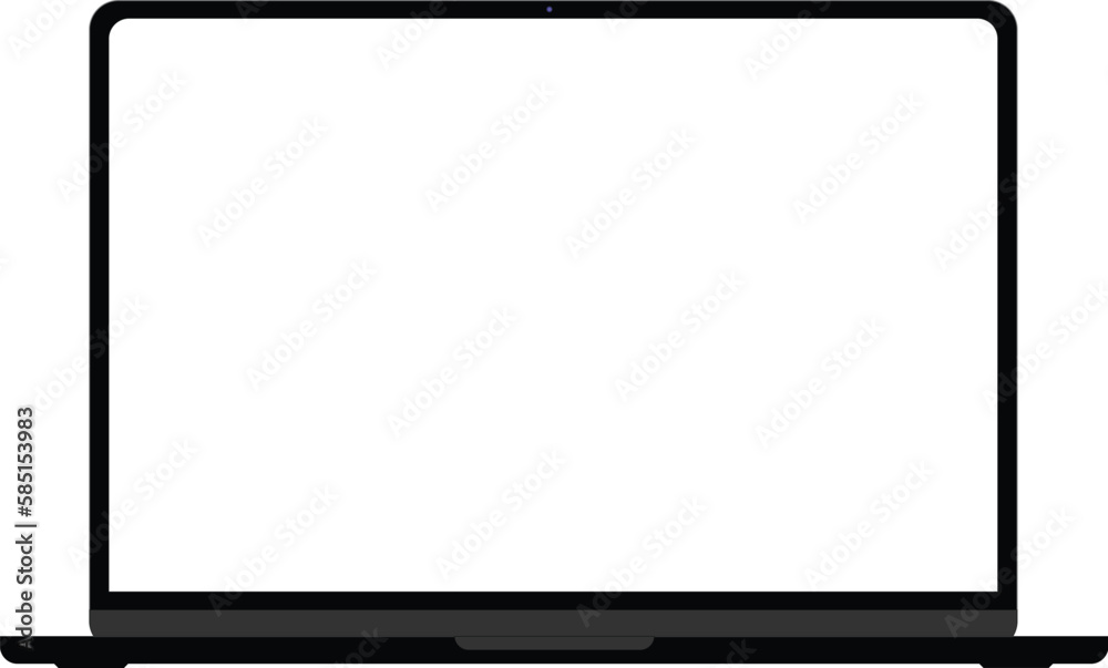 Laptop with empty screen on white background vector eps 10 Laptop with empty screen on white background vector eps 10