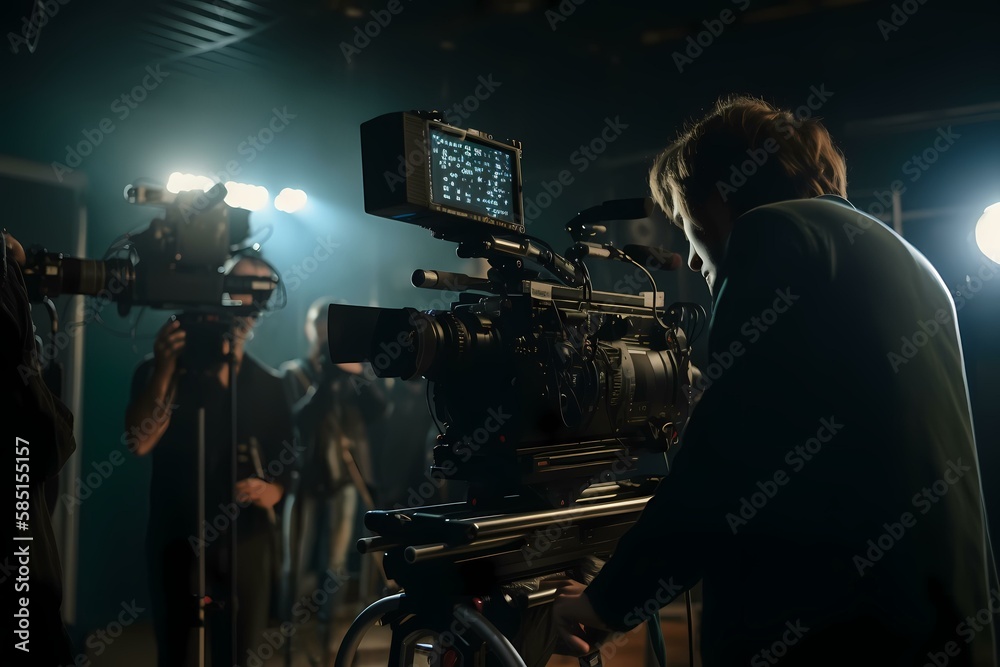 A man using a camera - Generative AI