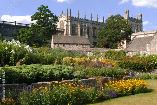 Jardin anglais en été