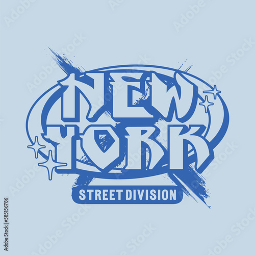 New york america y2k streetwear cyber style colorful slogan typography vector design icon illustration. Tshirt, poster, banner, fashion, slogan shirt, sticker, flyer