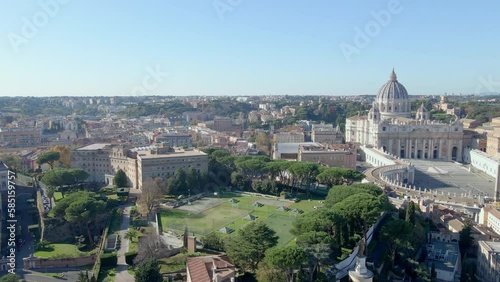 Pontifical Urban University and the Vatican's St. Peter's Square photo