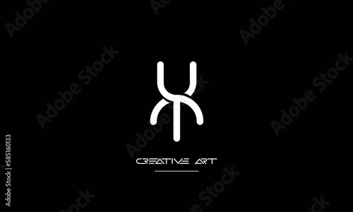 YT, TY, Y, T abstract letters logo monogram