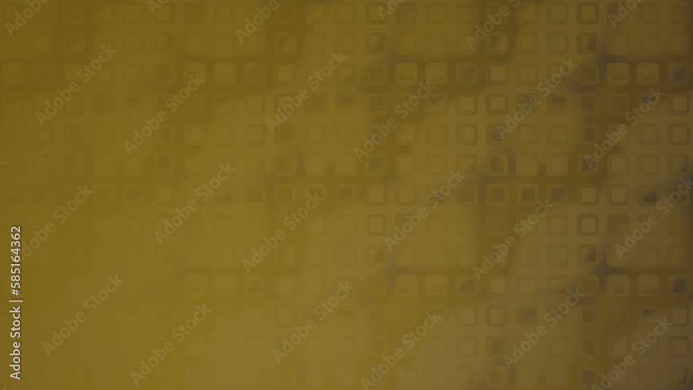 An abstract digital illustration or background of a gold shiny metallic square pattern.