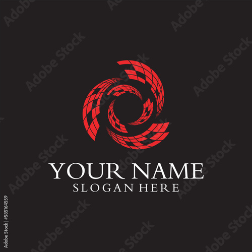 Modern energy logo and business card design. solution, positive, modern, energy, icon, Premium Vector