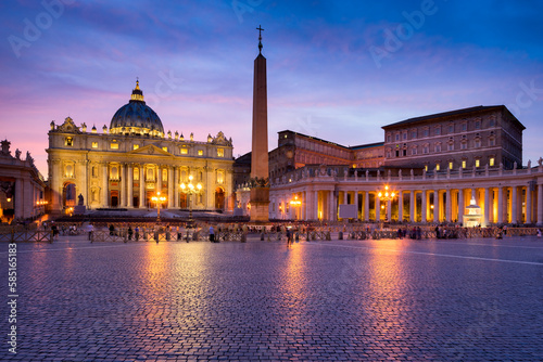 St. Peter's Basilica at St. Peter's Square in Rome, Vatican City