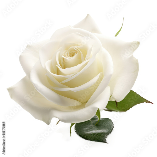 white rose flowers isolated on white