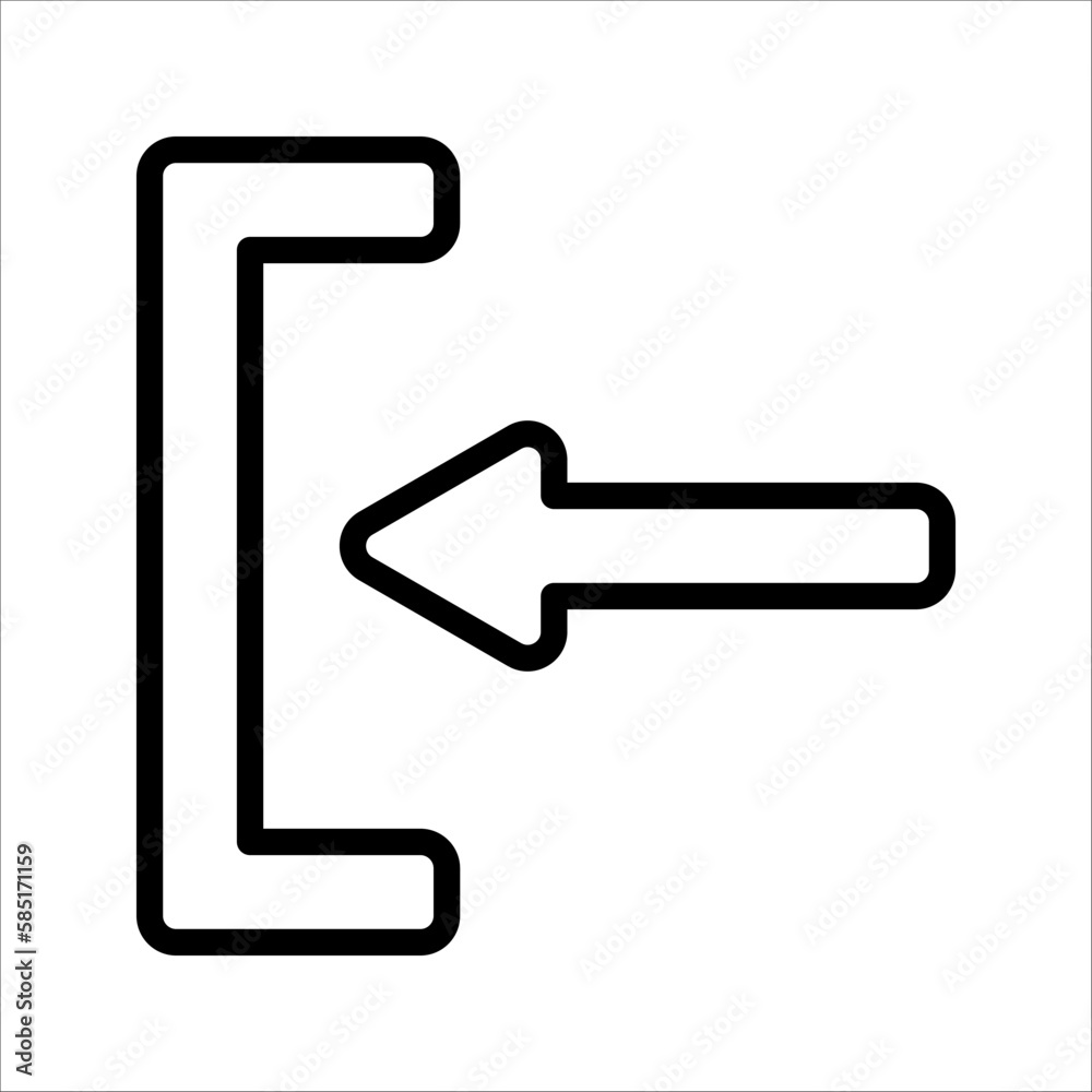 Login Icon in trendy flat style. Approach symbol for your web site design, logo, app, UI. vector illustration on white background Login Icon in trendy flat style. Approach symbol for your web site design, logo, app, UI. vector illustration on white background