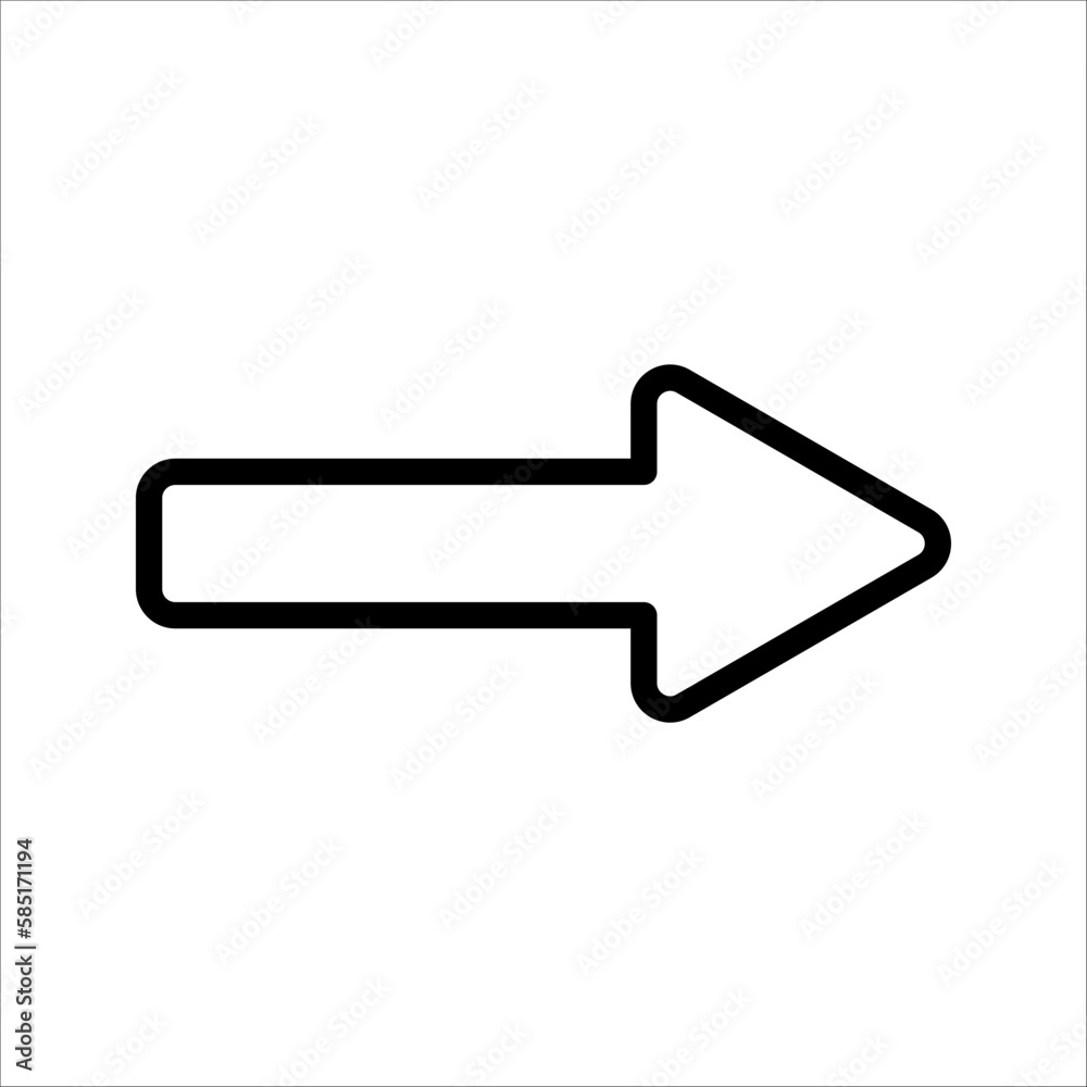 Arrow Icon in trendy flat style. Arrow symbol for your web site design, logo, app, UI. Vector illustration on white background Arrow Icon in trendy flat style. Arrow symbol for your web site design, logo, app, UI. Vector illustration on white background