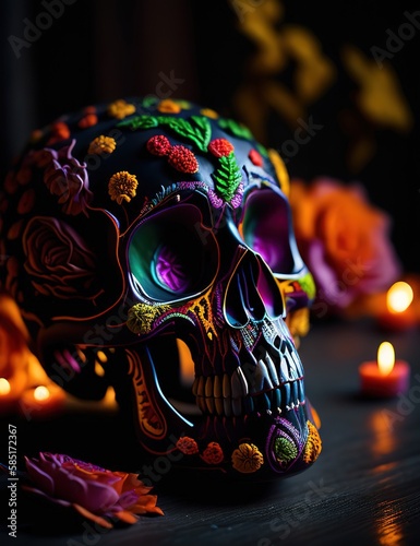 Mexican skull IA generativa