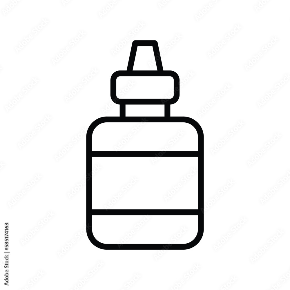 eye drops icon vector design template in white background eye drops icon vector design template in white background