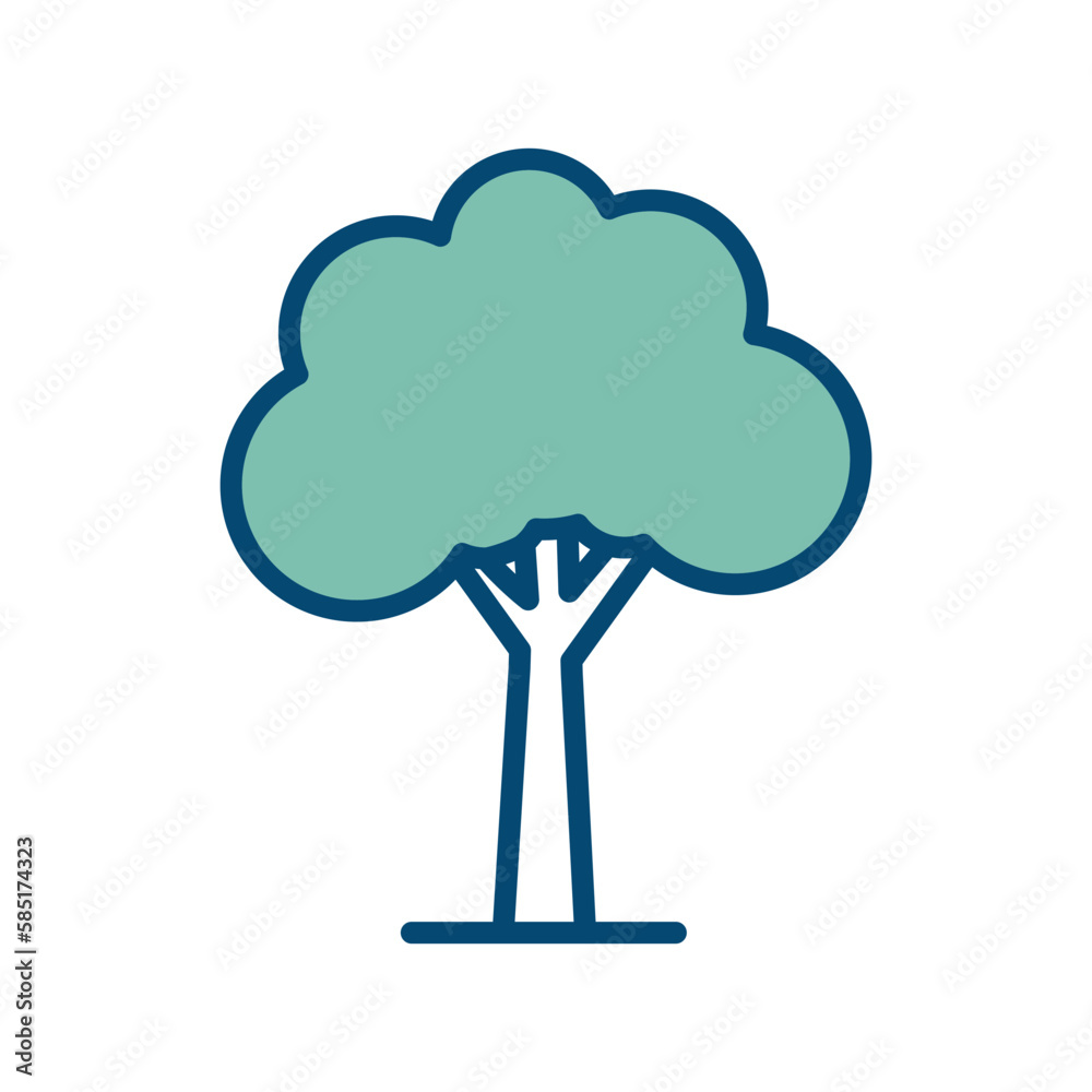tree icon vector design template in white background tree icon vector design template in white background