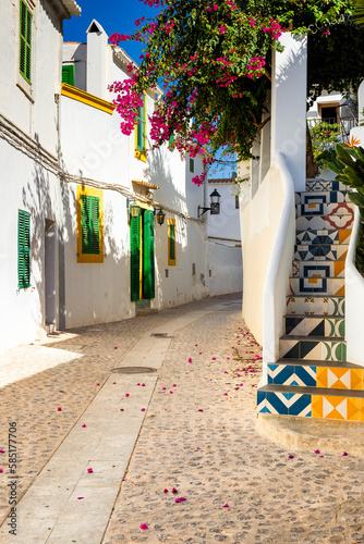 Ibiza Backstreet Tiled Steps